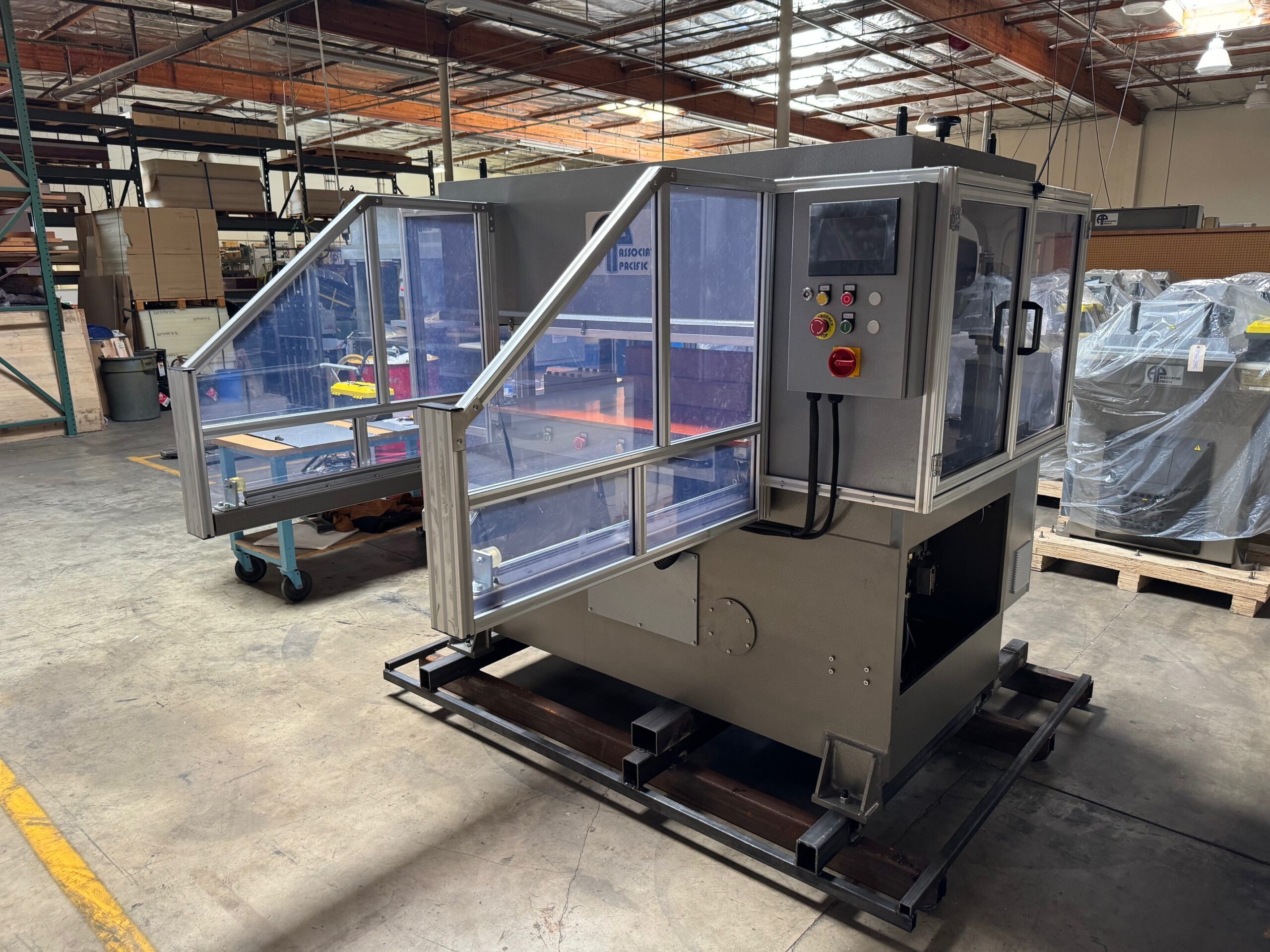 10" daylight full head hydraulic press for thermoforming.